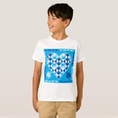 T-shirt Amour (Bleu Diamant) (Devant entier)