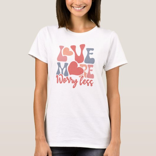 T-shirt Amour Boho Plus de Préoccupations (Devant)