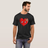T-shirt Amour brisé du coeur triste Rompre les femmes (Devant entier)