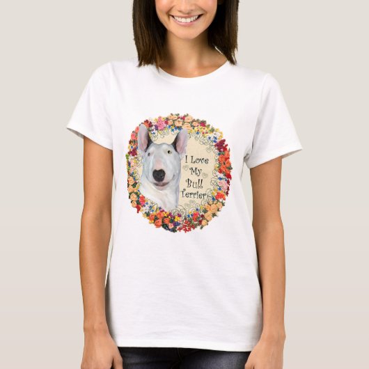 T-shirt Amour Bull Terrier (Devant)