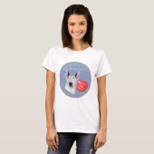 T-shirt Amour Bull Terrier (Devant entier)