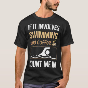 T-shirt Amour Café Natation Nager Nageur
