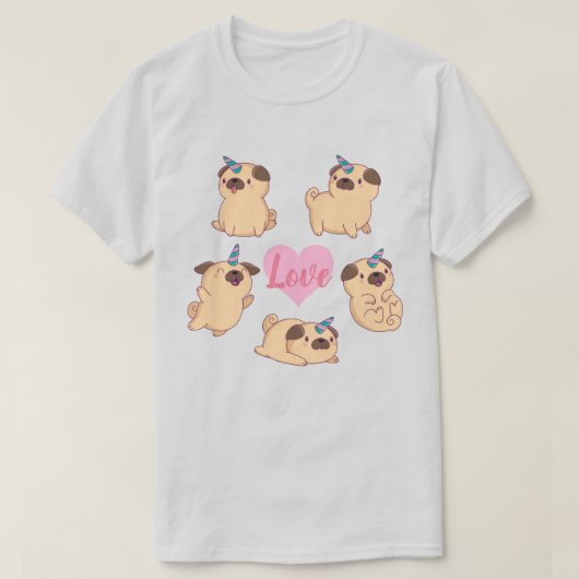 T-shirt Amour carlin (Design devant)