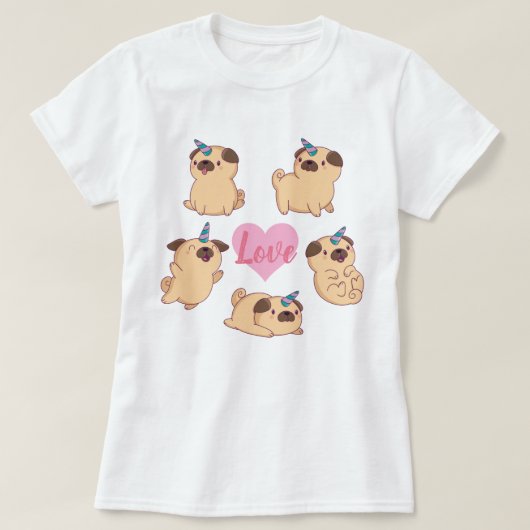 T-shirt Amour carlin (Design devant)