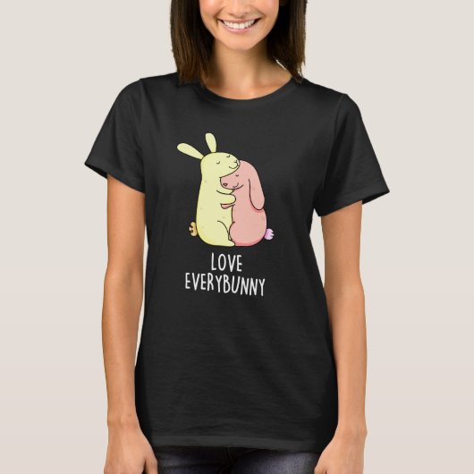 T-shirt Amour Chaque Lapin Amusant Lapin Jeu De Lapin Fonc (Devant)