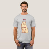T-shirt amour Chat (Devant entier)