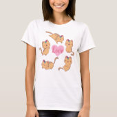 T-shirt amour chat (Devant)