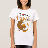 T-shirt amour chat (Devant)