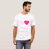 T-shirt Amour Cheerleading (Devant entier)