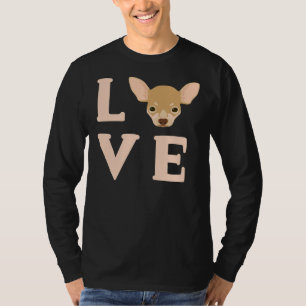 T-shirt Amour Chihuahua S mignon Chien Chien Chien Le visa