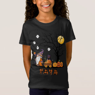 T-Shirt Amour citrouille gnomes Yaya halloween cadeau pour
