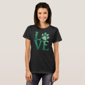 T-shirt Amour Classique Vert (Devant entier)