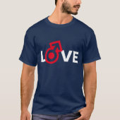 T-shirt AMOUR Code de genre masculin personnalisable pour (Devant)