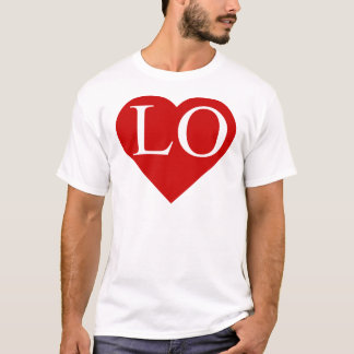T-shirt AMOUR - coeur avec LO (1 2) de chemise (jumeaux)