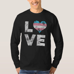 T-shirt Amour Coeur Gay Drapeau communautaire Fierté Tr