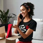 T-shirt Amour/Coeurs/Calligraphie japonaise