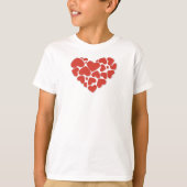 T-shirt Amour, Coeurs, Coeurs rouges, Saint Valentin (Devant)
