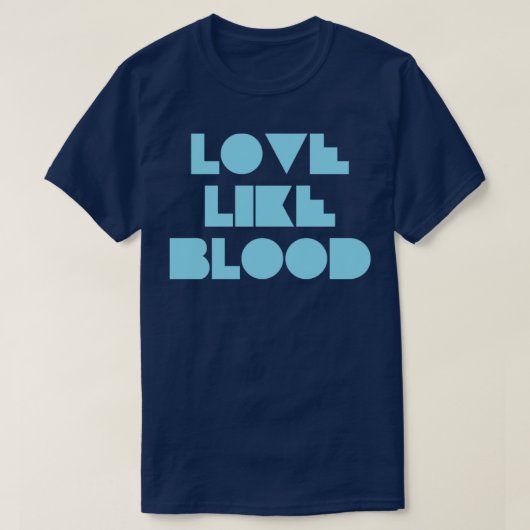 T-shirt Amour Comme Bood bleu (Design devant)