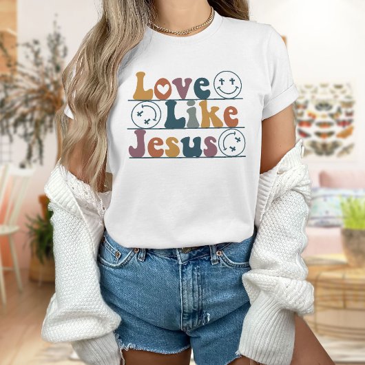 T-shirt Amour Comme Jésus Chemise, tendance