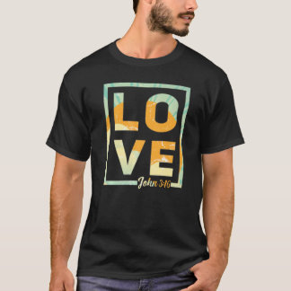 T-shirt Amour Comme Jésus Rétro Foi Chrétienne Vintage Joh