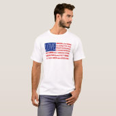 T-shirt Amour Compassion Gentillesespérance Générosité Jus (Devant entier)
