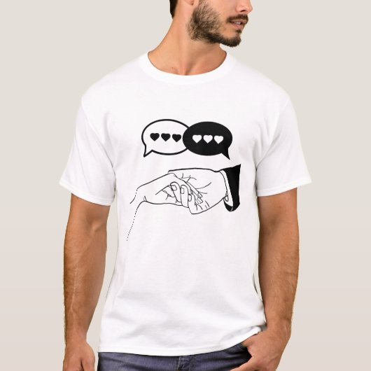 T-shirt Amour, couple (Devant)