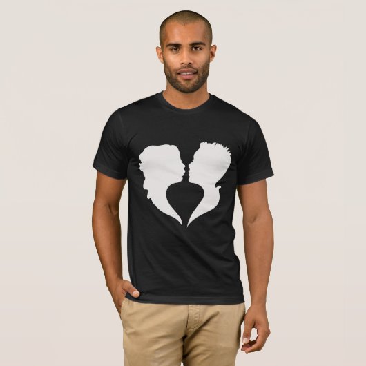 T-shirt Amour, couple (Devant entier)