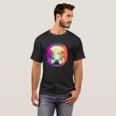 T-shirt amour couple lune (Devant entier)