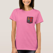 T-shirt amour Cravate camouflage fausse poche amour les an (Devant)