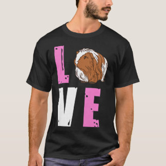 T-shirt Amour Cute Guinée Cochon Lover Girls Feu de Pomme