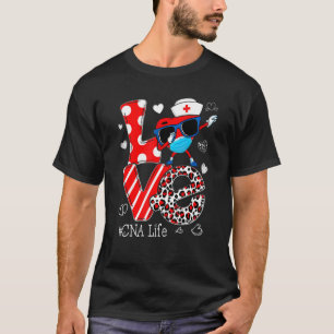 T-shirt Amour Dabbing Cœur Soins Infirmiers CNA Infirmière