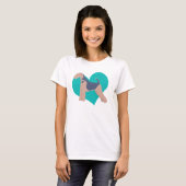 T-shirt Amour d'Airedale (Devant entier)