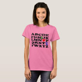 T-SHIRT AMOUR D'ALPHABET (Devant entier)