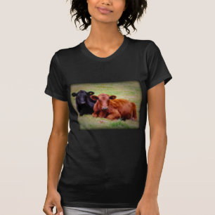 T-shirt Amour d'Angus - paire de bétail côte à côte