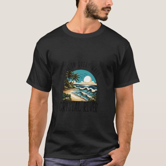 T-shirt Amour dans chaque vague Crystal River (Devant)