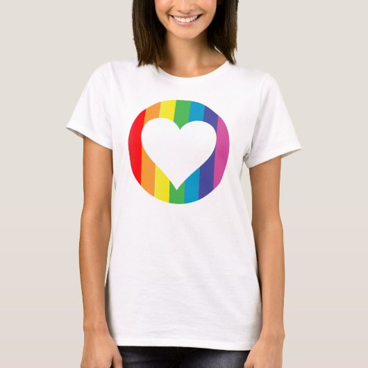 T-shirt amour d'arc-en-ciel (Devant)