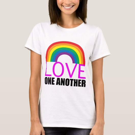 T-shirt Amour d'arc-en-ciel (Devant)