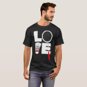 T-shirt Amour de badminton (Devant entier)