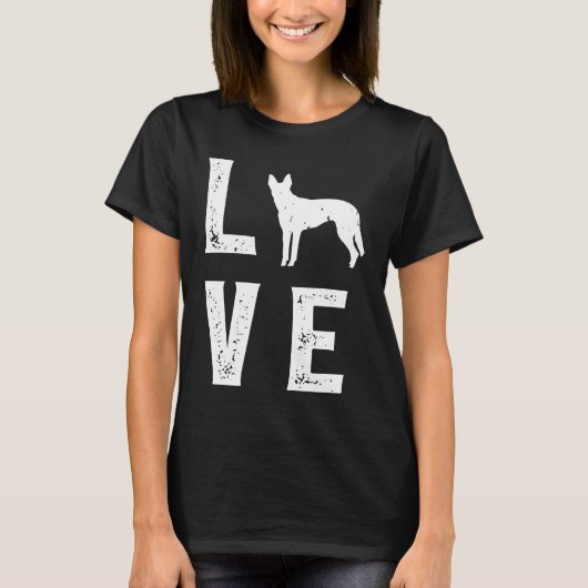 T-shirt Amour de berger hollandais (Devant)
