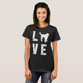 T-shirt Amour de Bernedoodle 1 (Devant entier)