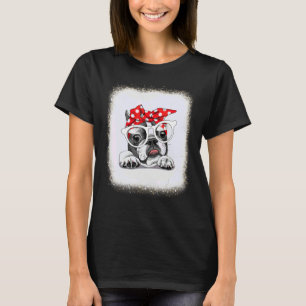 T-shirt Amour de Bouledogue Français Papa Maman Garçon Fil