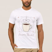 T-shirt Amour de café à jamais infusé (Devant)