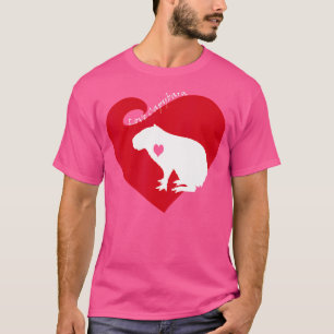 T-shirt Amour de capybara capybara