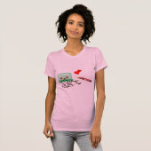 T-shirt amour de cassettes (Devant entier)