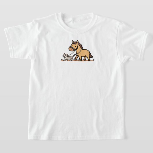 T-shirt Amour de cheval Kitty (Poser)