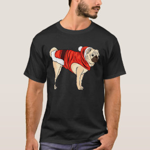 T-shirt Amour de chien Chapeau mignon Pitbull Noël laid
