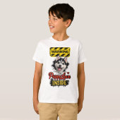 T-shirt Amour de chiot de la Saint-Valentin (Devant entier)