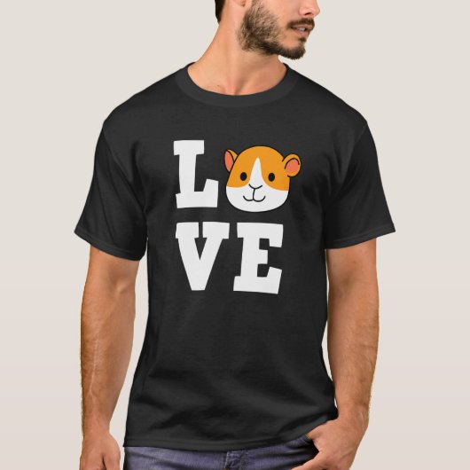 T-shirt Amour de Cochon d'Inde Adorable Furry Potato Hamst (Devant)