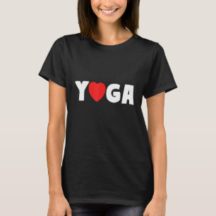 T-shirt Amour de coeur de yoga forme de yogi