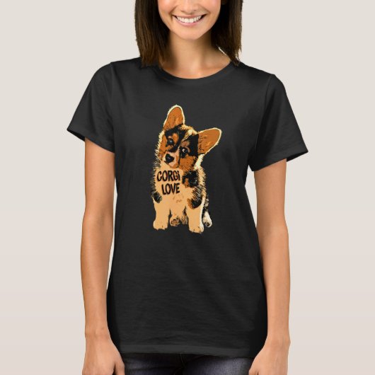 T-shirt Amour de Corgi (Devant)